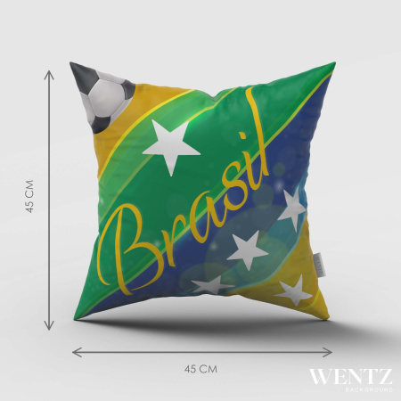 Pillow Case Soccer World Cup Brazil- 45 x 45 / WA42