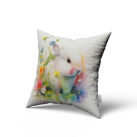 Pillow Case Easter with Rabbit - 45 x 45 / WA45