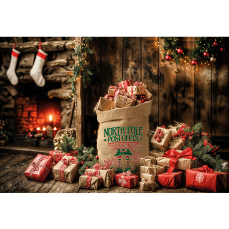 Natural Braided Jute Christmas Decorative Bag -  49 x 75 / WS23