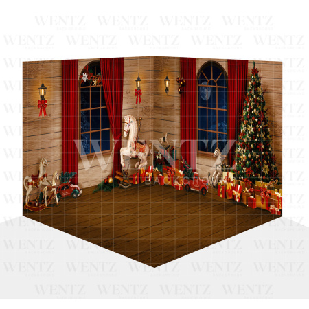 Photography Background in Fabric Christmas Scenario 3D / WTZ112