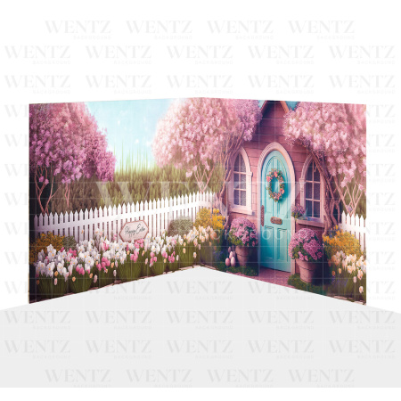 Photography Background in Fabric Easter in the Countryside Set 2D / WTZ156