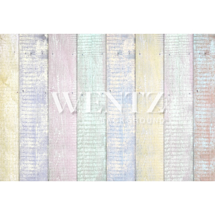 Fabric Photography Background Wood Colorful / Backdrop 1513