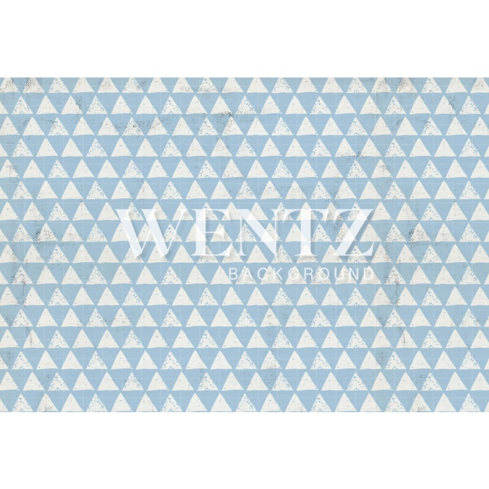 Fabric Photography Background Blue Triangle / Backdrop 1634