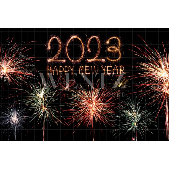 Fabric Photography Background Happy New Year / Backdrop 2544