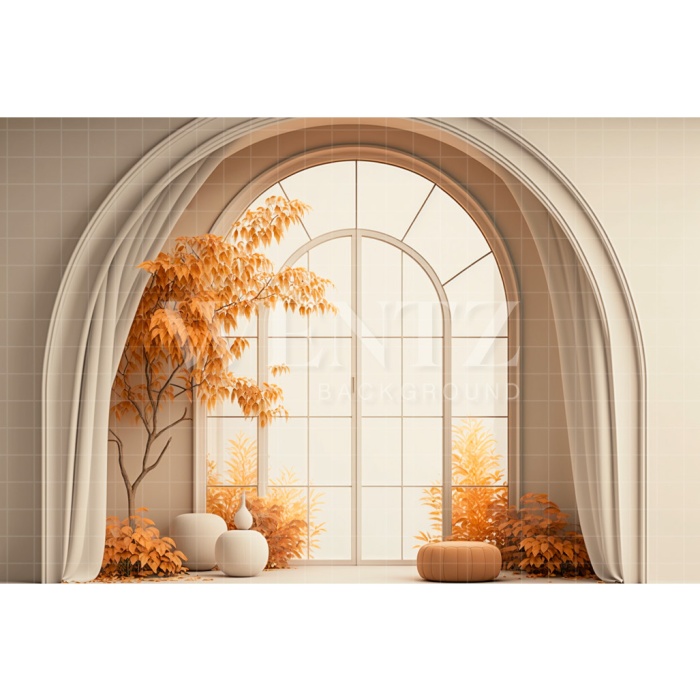 Fabric Photography Background Fall Room / Backdrop 2935