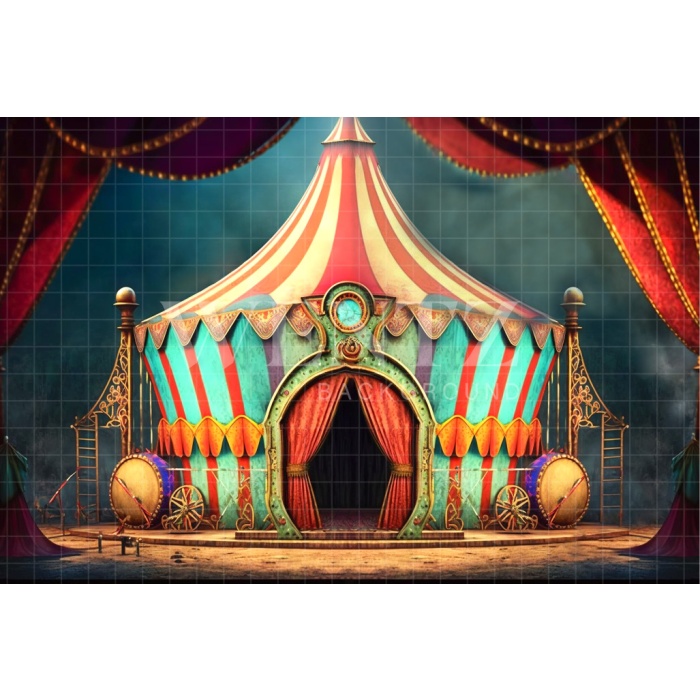 Fabric Photography Background Circus Tent / Backdrop 3052