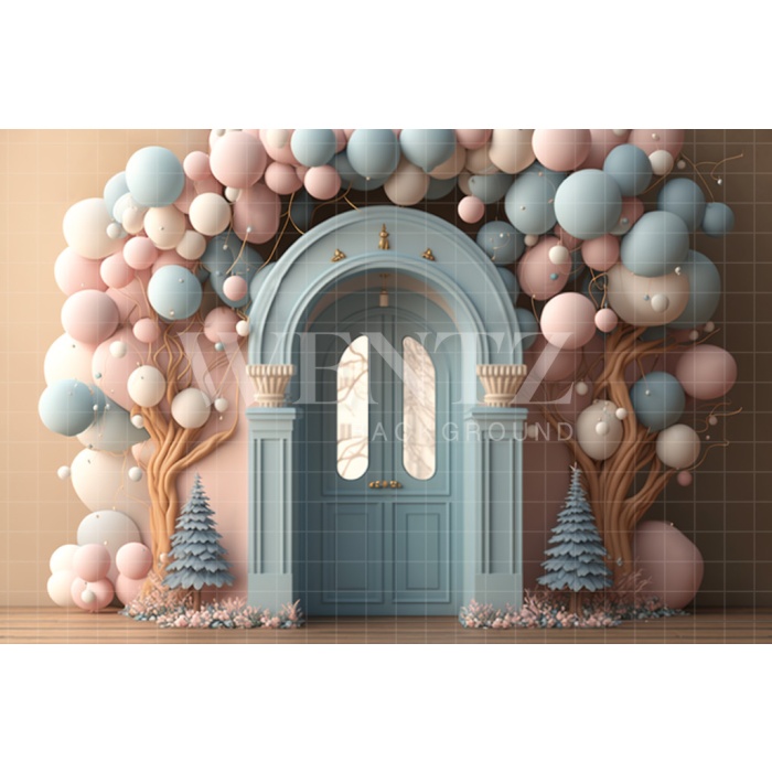 Fabric Photography Background Cake Smash Candy Color Door / Backdrop 3113