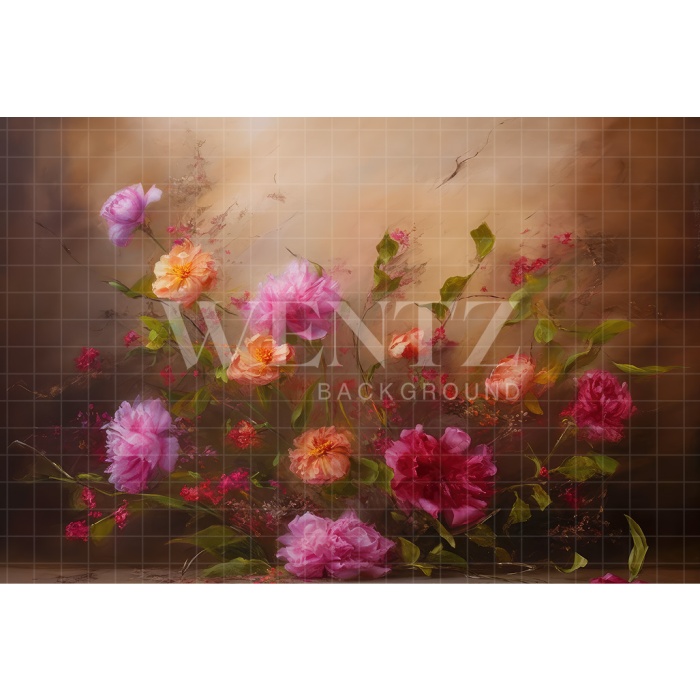 Fabric Photography Background Floral Fine Art / Backdrop 3144