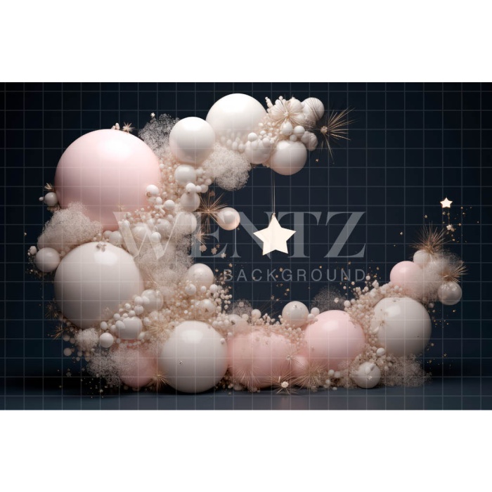 Fabric Photography Background Cake Smash Moon / Backdrop 3228