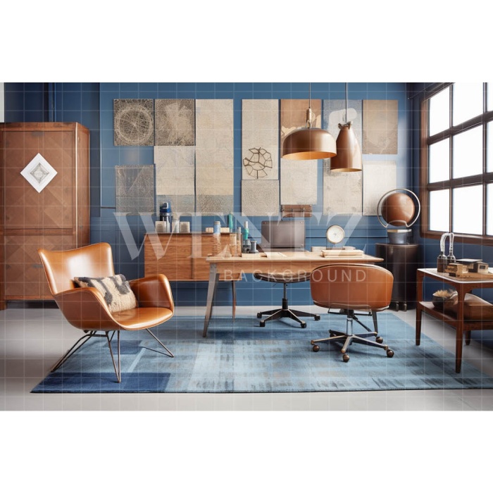 Fabric Photography Background Office / Backdrop 3376