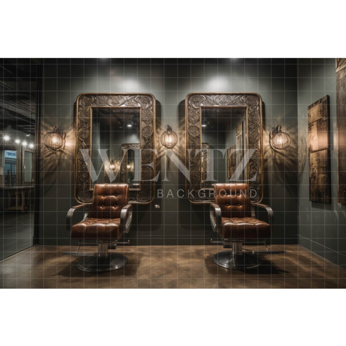 Fabric Photography Background Barbershop / Backdrop 3422