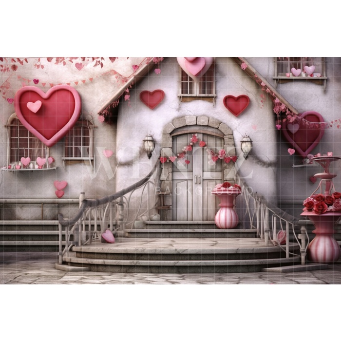 Fabric Photography Background Valentine's Day Set / Backdrop 3643