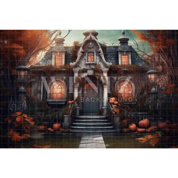 Fabric Photography Background Witch's House / Backdrop 3753