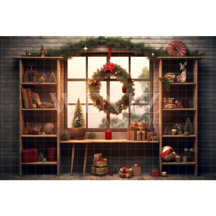 Fabric Photography Background Christmas Set / Backdrop 4312