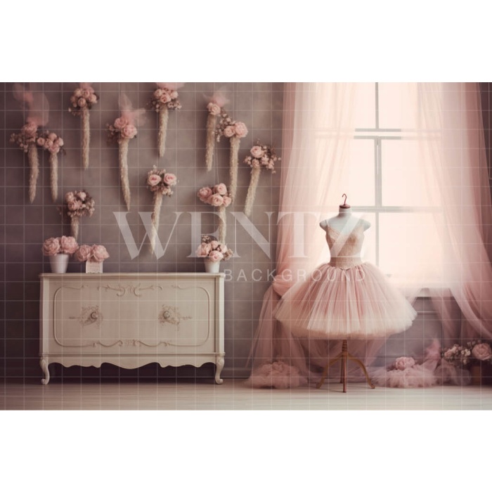 Fabric Photography Background Ballerinas Room / Backdrop 4889