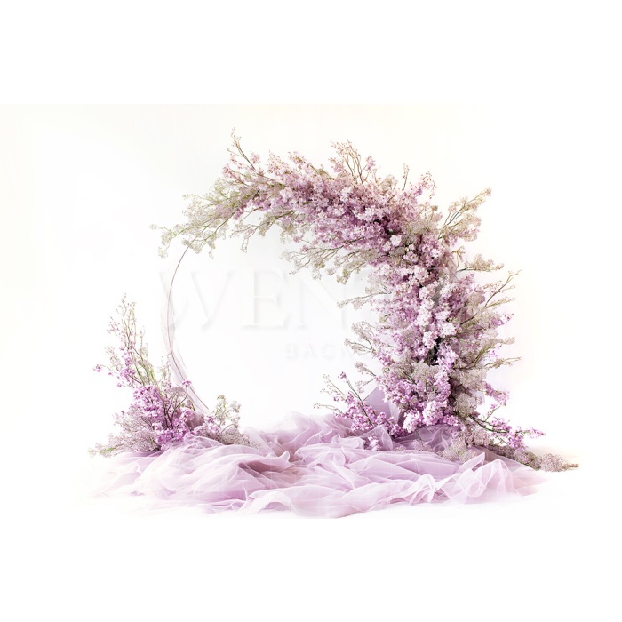 Fabric Photography Background Floral Arch / Backdrop 5272