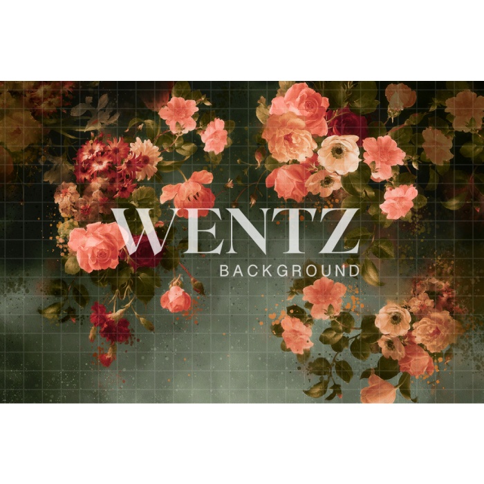 Fabric Photography Background Flowers Fine Art / Backdrop CW74