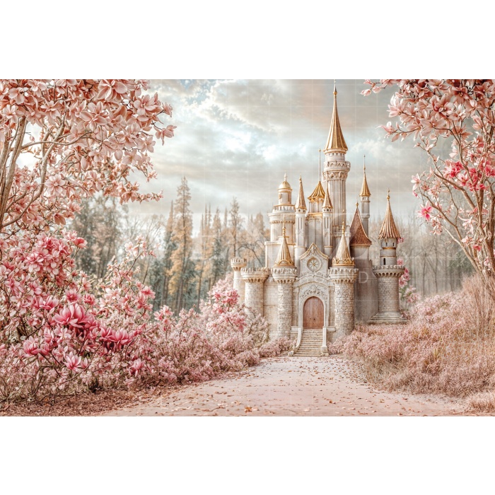 Fabric Photography Background Children's Day Castle / Backdrop 6389