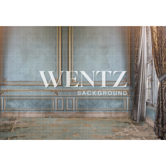 Fabric Photography Background Boiserie Wall with Window / Backdrop 2374