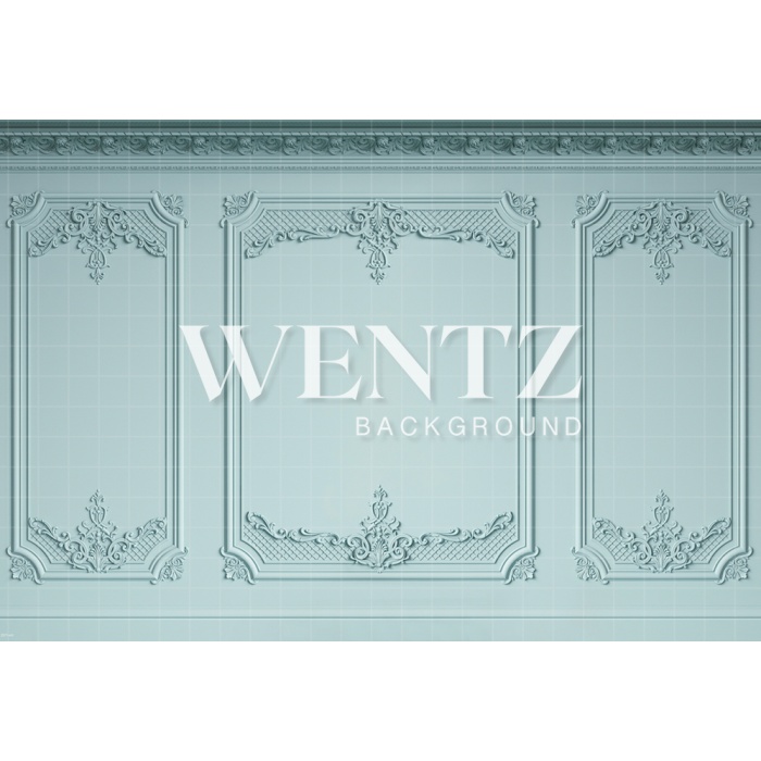 Fabric Photography Background Turquoise Boiserie / Backdrop 2372