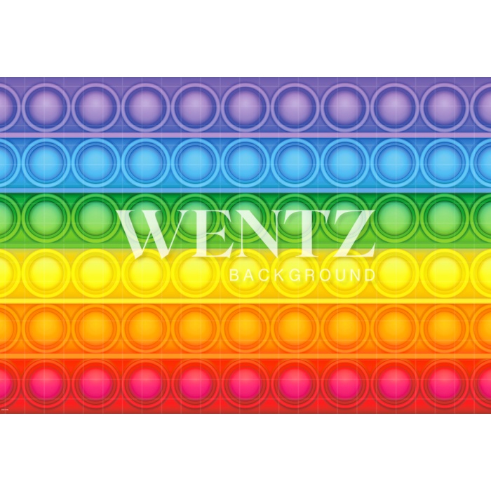 Fabric Photography Background Colorful Pop It Toy / Backdrop 2361