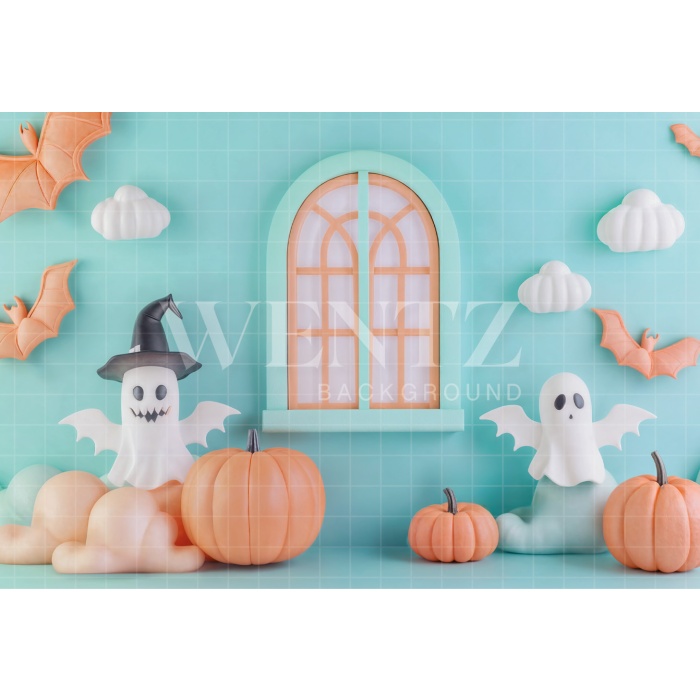 Fabric Photography Background Halloween / Backdrop 6345