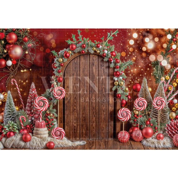 Fabric Photography Background Christmas / Backdrop 6282