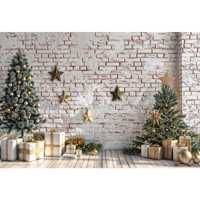 Fabric Photography Background Christmas / Backdrop 6292