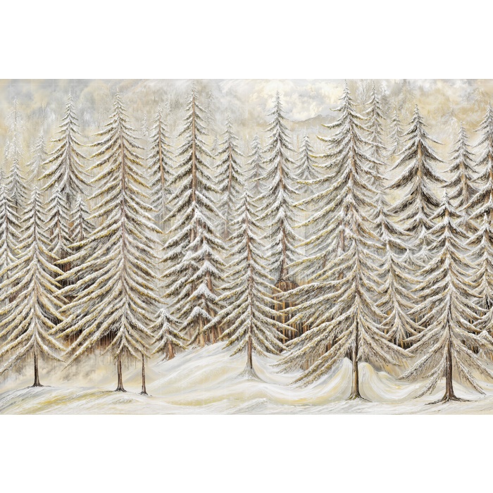 Fabric Photography Background Christmas Forest / Backdrop 6306