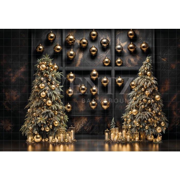 Fabric Photography Background Christmas / Backdrop 6288