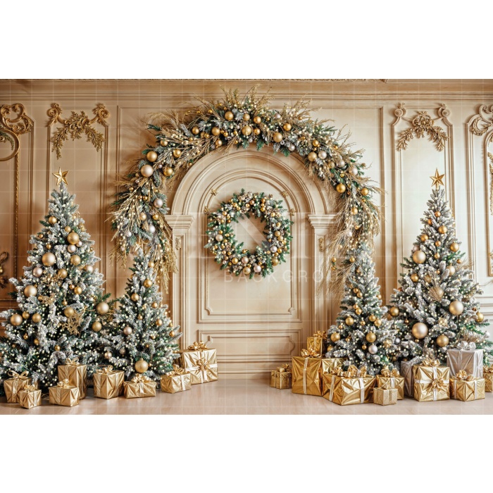 Fabric Photography Background Christmas / Backdrop 6434