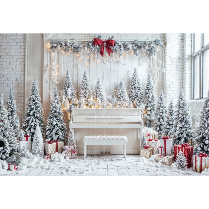 Fabric Photography Background Christmas / Backdrop 6451