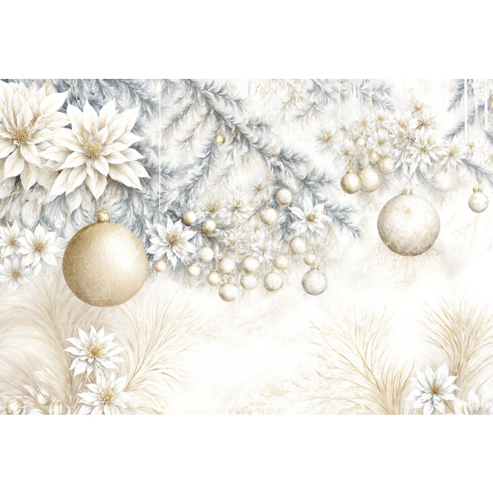 Fabric Photography Background Christmas / Backdrop 6487