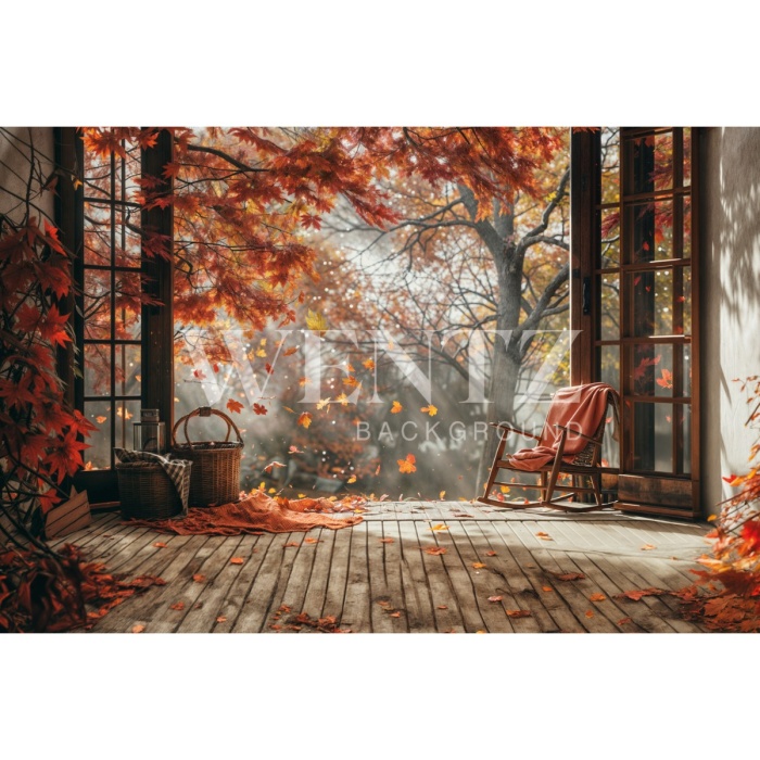 Fabric Photography Background Fall Room / Backdrop 5935