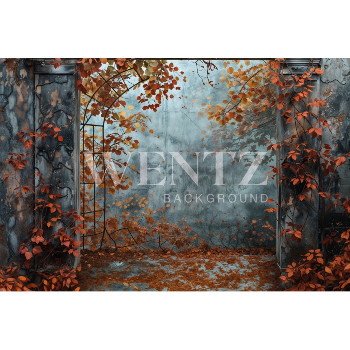 Fabric Photography Background Autumn Garden / Backdrop 5948