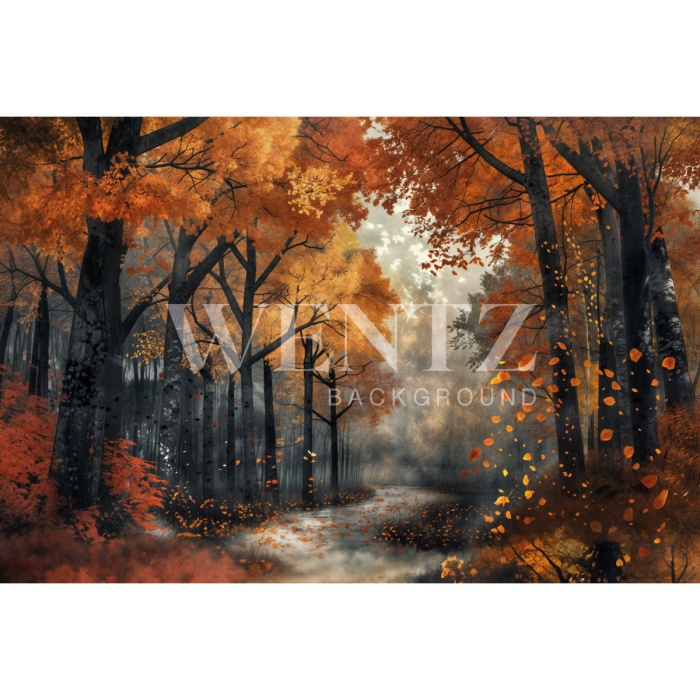 Fabric Photography Background Forest Fall / Backdrop 5950