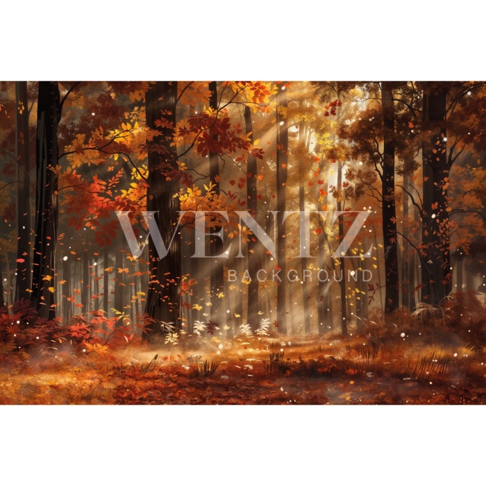 Fabric Photography Background Forest Fall / Backdrop 5952