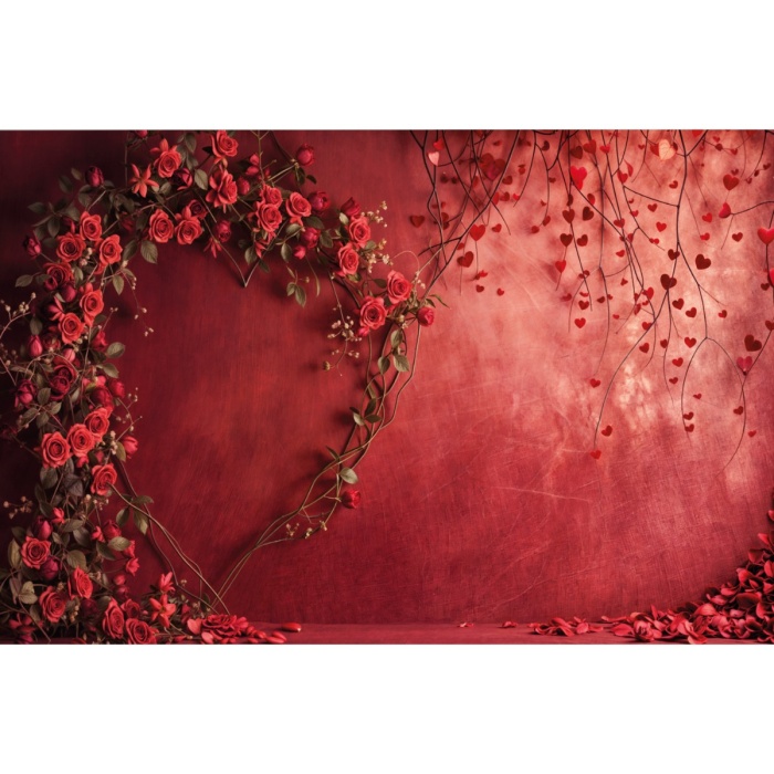 Fabric Photography Background Valentine's Day / Backdrop 6021