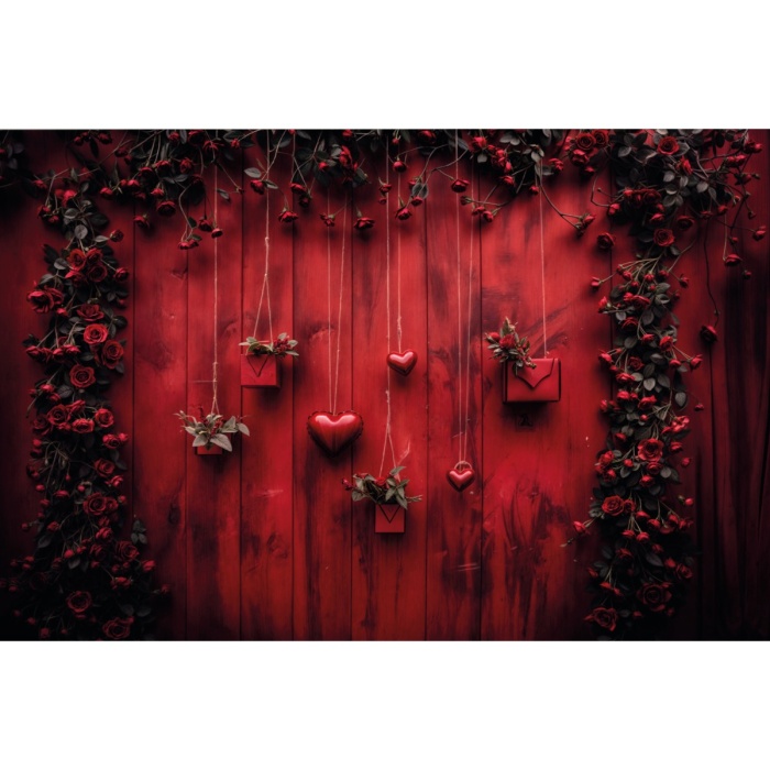 Fabric Photography Background Valentine's Day / Backdrop 6029