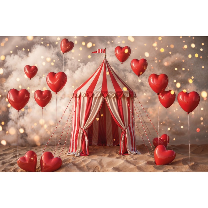 Fabric Photography Background Valentine's Day / Backdrop 6048