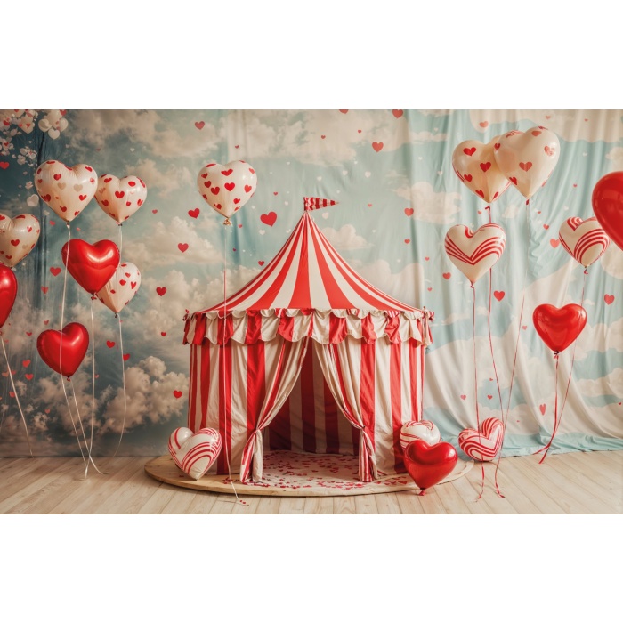 Fabric Photography Background Valentine's Day / Backdrop 6045