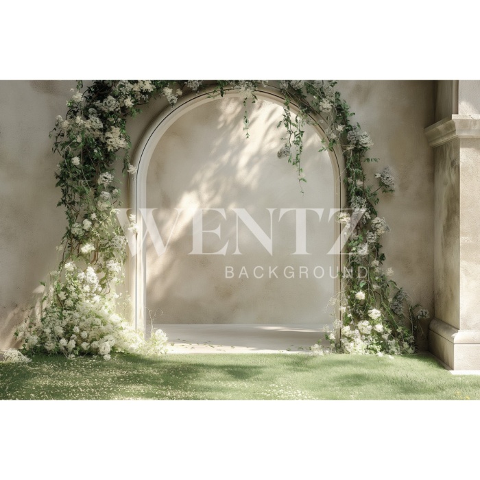 Fabric Photography Background Mother's Day Floral Arch / Backdrop 5818