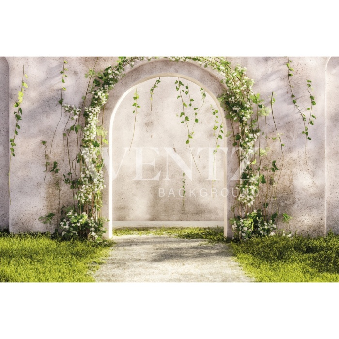 Fabric Photography Background Mother's Day Floral Arch / Backdrop 5819