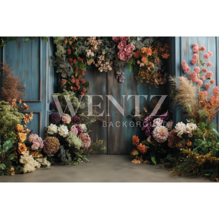 Fabric Photography Background Mother's Day Floral Scenery / Backdrop 5841