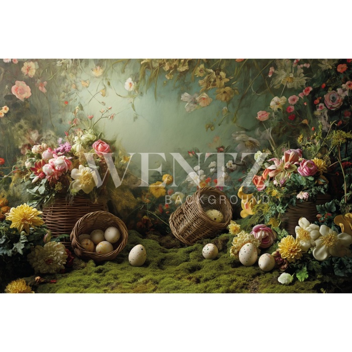 Fabric Photography Background Easter / Backdrop 5636