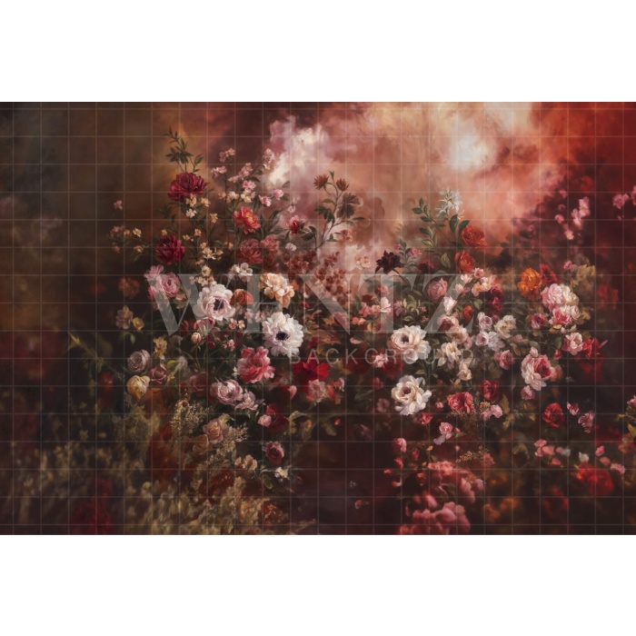 Fabric Photography Background Fine Art Floral / Backdrop 6335