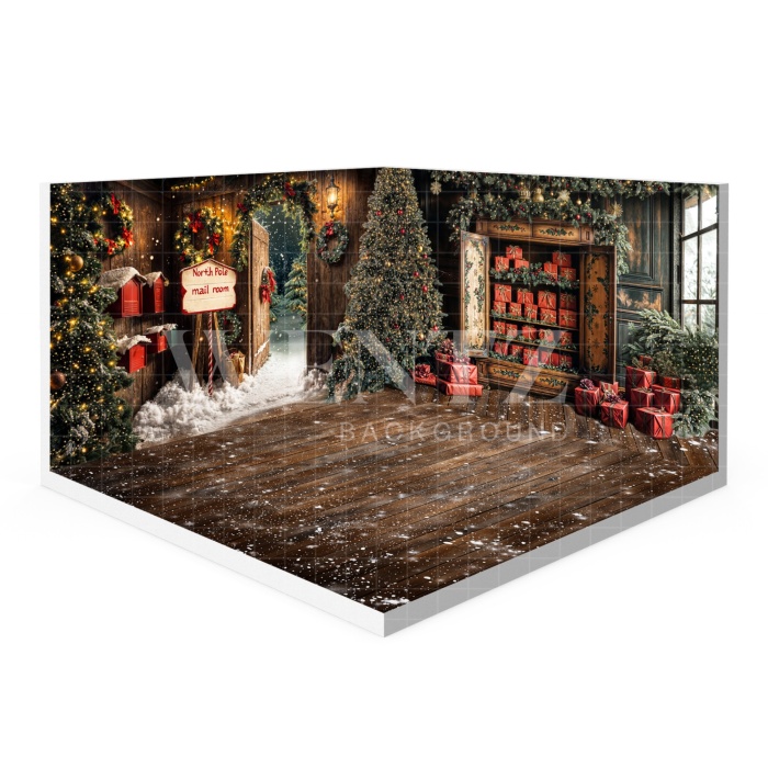 Fabric Photography Background Christmas Set 3D / WTZ196