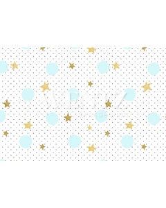 Fabric Photography Background Golden Stars Pastel Color / Backdrop 1417