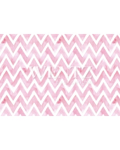 Fabric Photography Background Chevron Pink Watercolor / Backdrop 1470