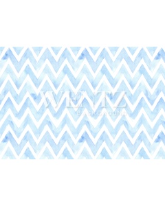 Fabric Photography Background Chevron Watercolor Blue / Backdrop 1471